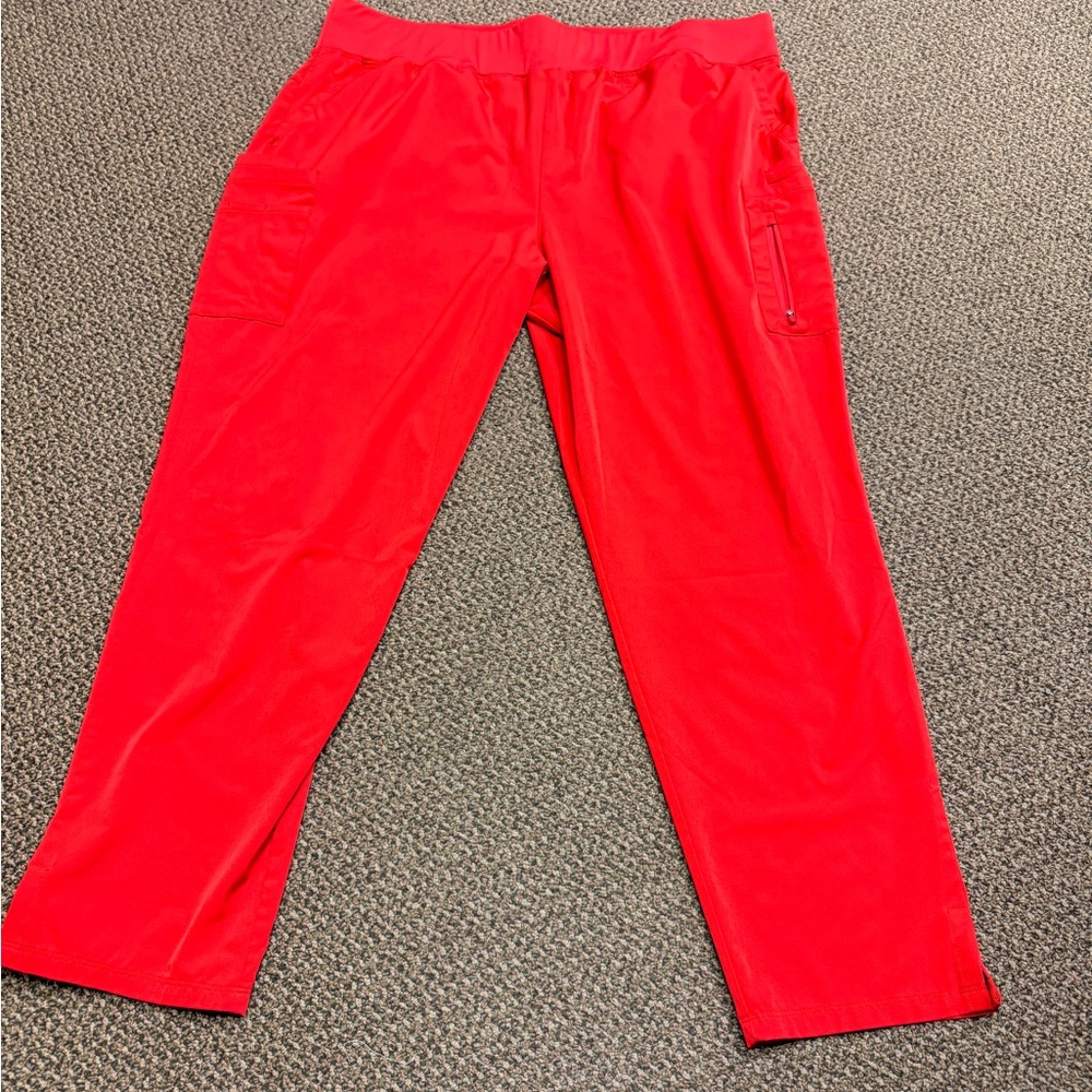 Whisper Lite Women's Di-Red Straight‎ Scrub Pants sz 3x